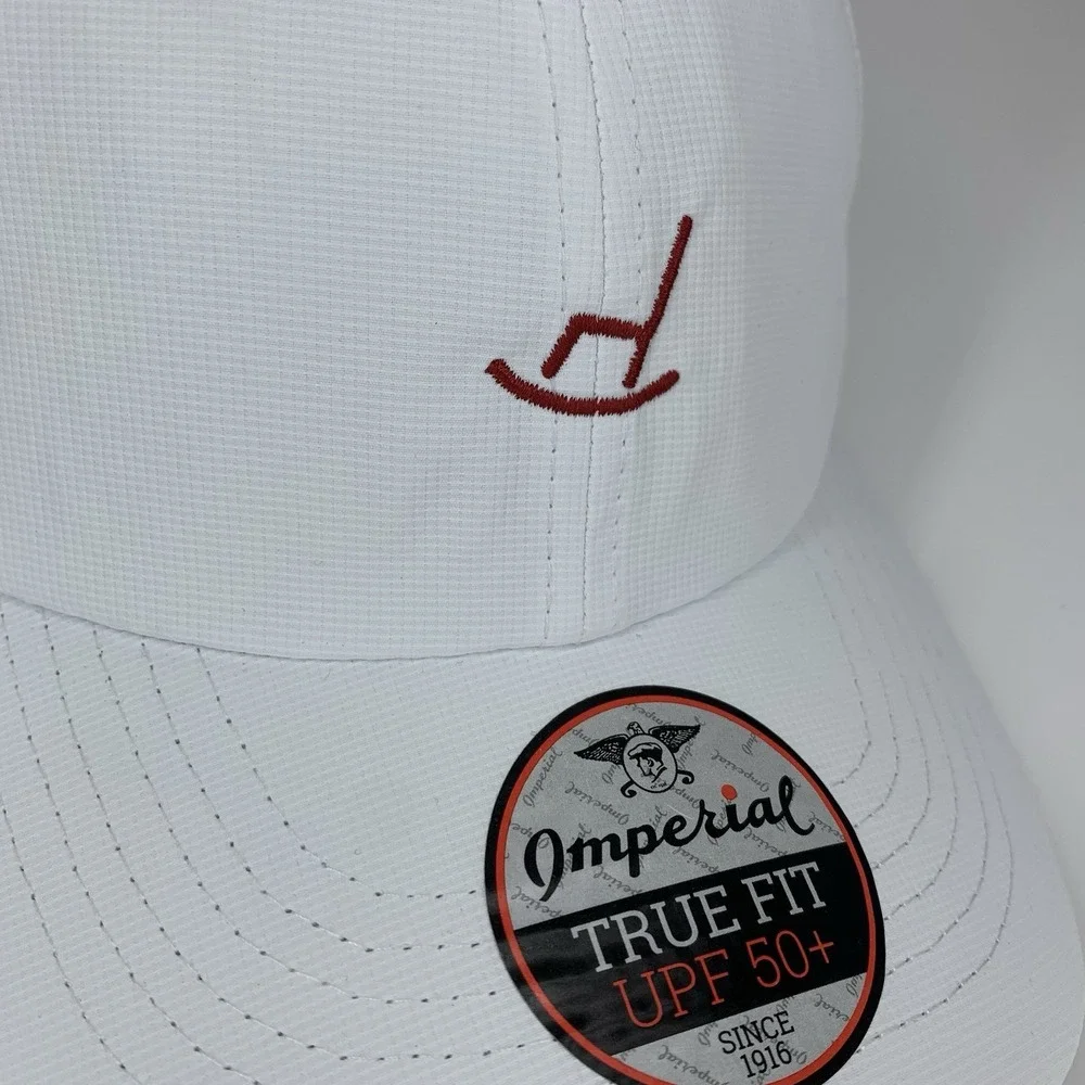Rocking Chair Hat White Imperial True Fit Adjustable OSFA Baseball Cap NEW